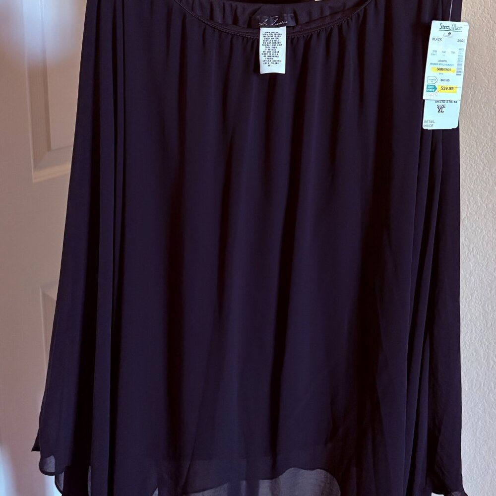 S. Levine XL Black Skirt